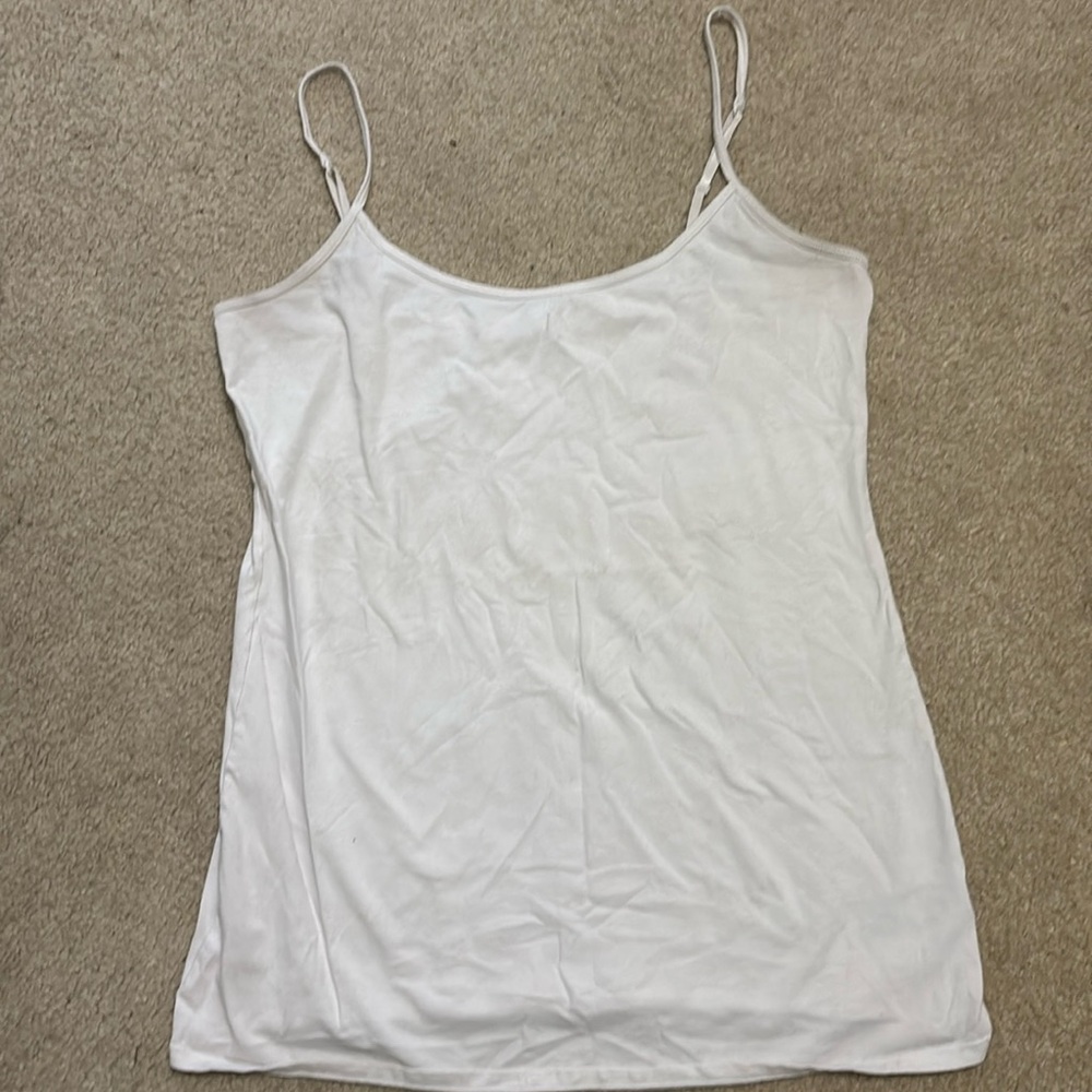 Old Navy First Layer White Tank Top, Women’s Size Large, Great Condition!